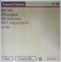 List of memos screen