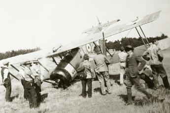 Crashed Avro 504K